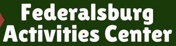White text reading “Federalsburg Activities Center” on a dark green background
